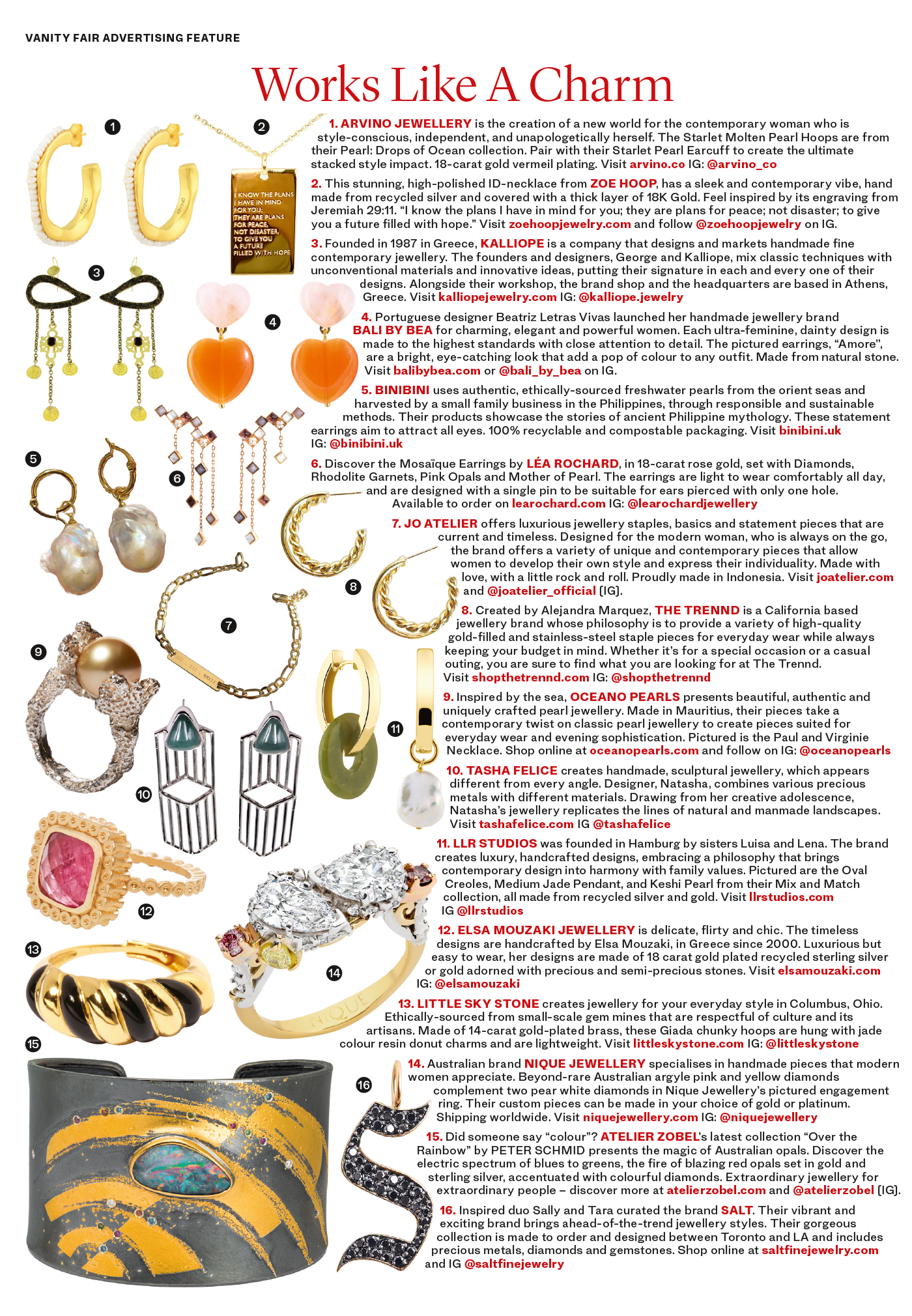 Vanity Fair - Edition October 2021 - Oceano Pearls