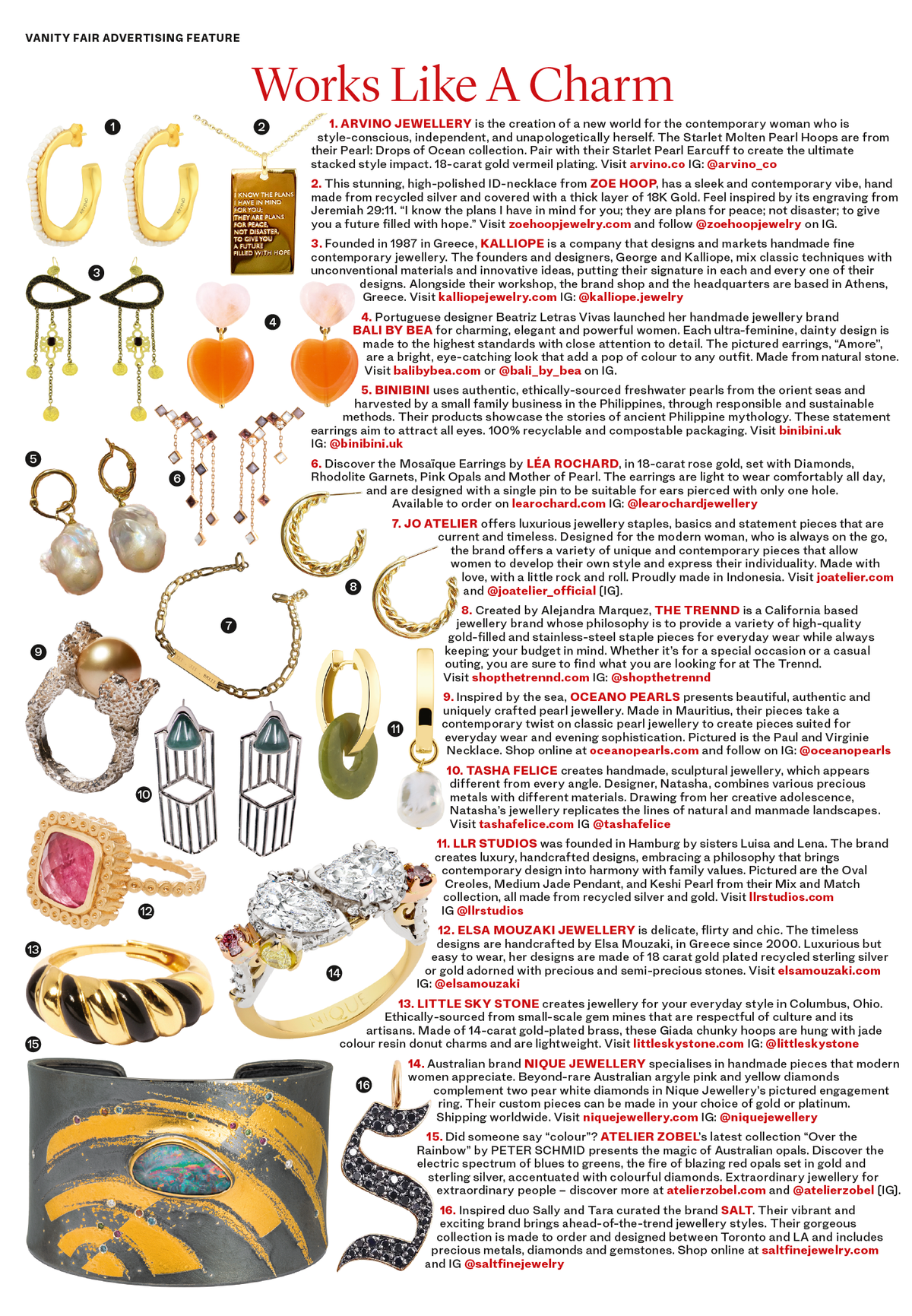 Vanity Fair - Edition October 2021 - Oceano Jewels