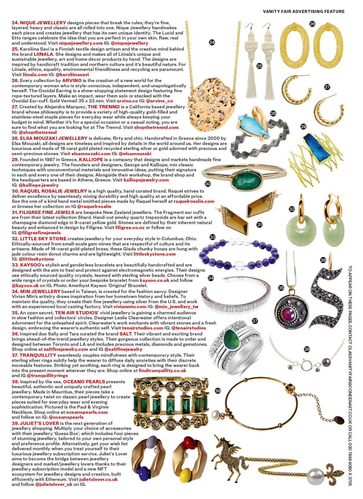 Vanity Fair - Edition September 2021 - Oceano Jewels