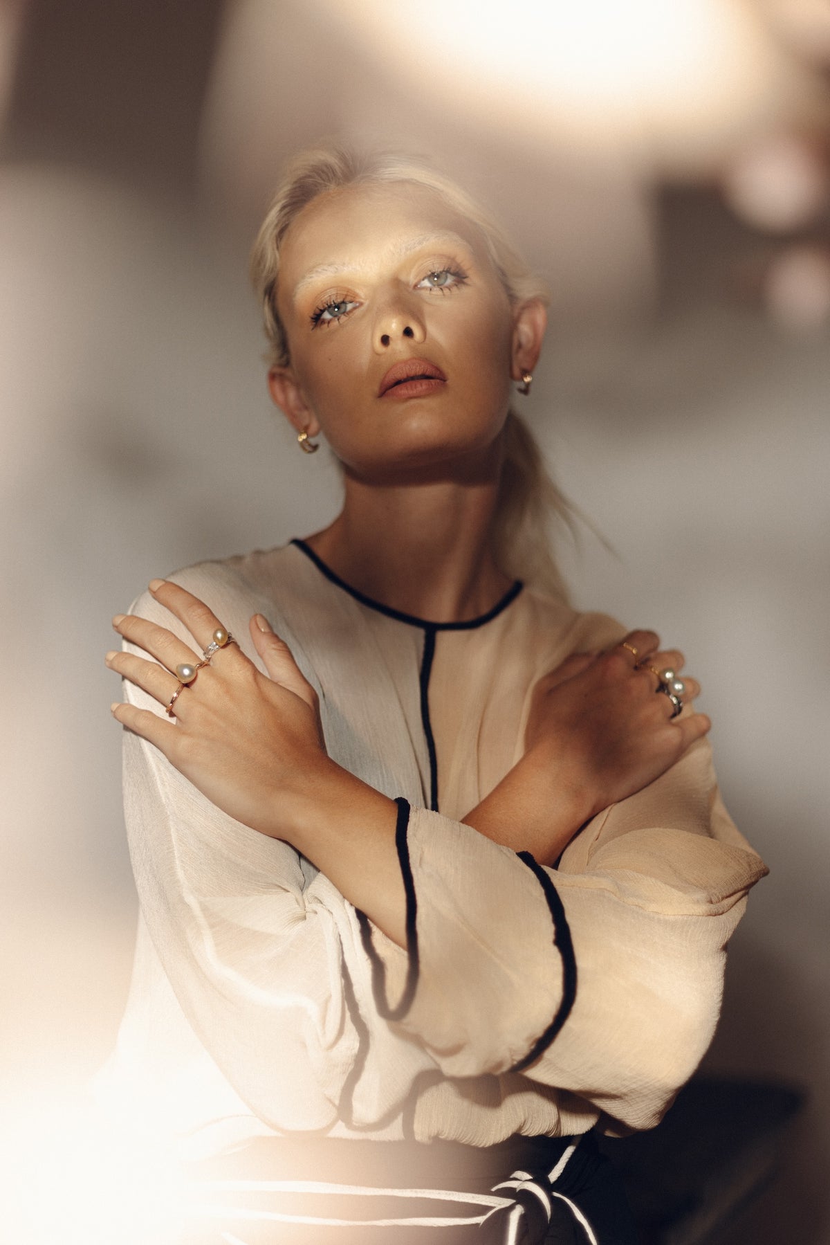 Bel Air oxidised silver ring worn on the hand, handcrafted in Mauritius