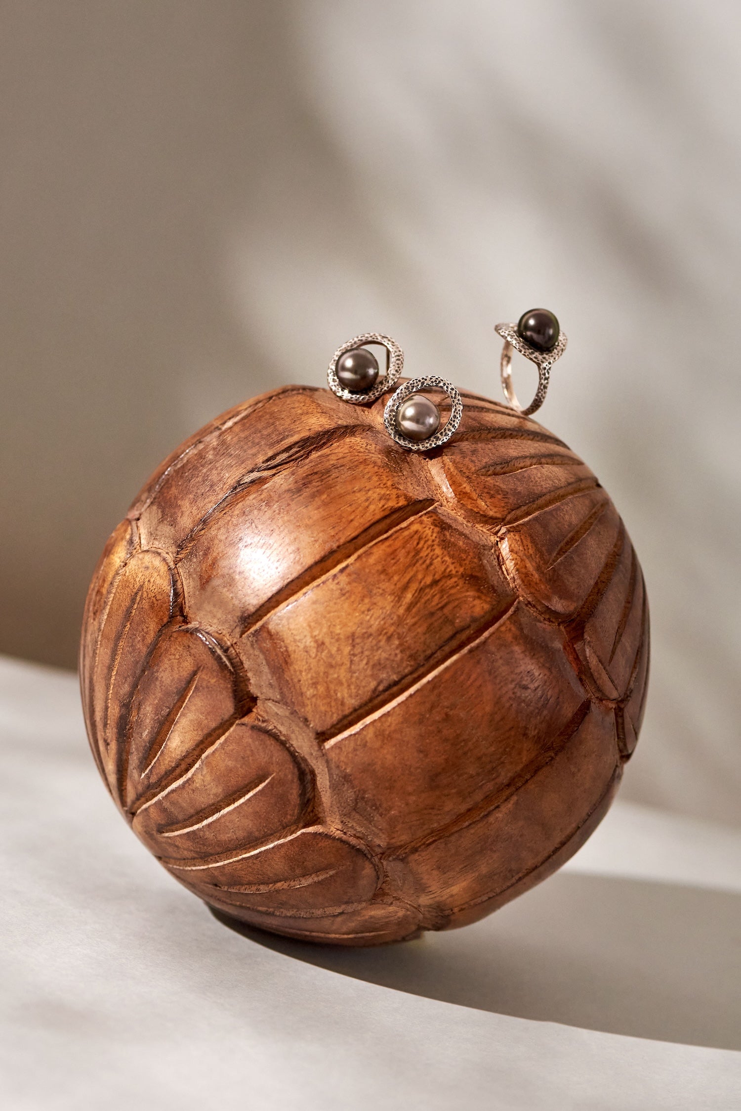 Pamplemousse Oxidé Battu Tahiti 8 mm