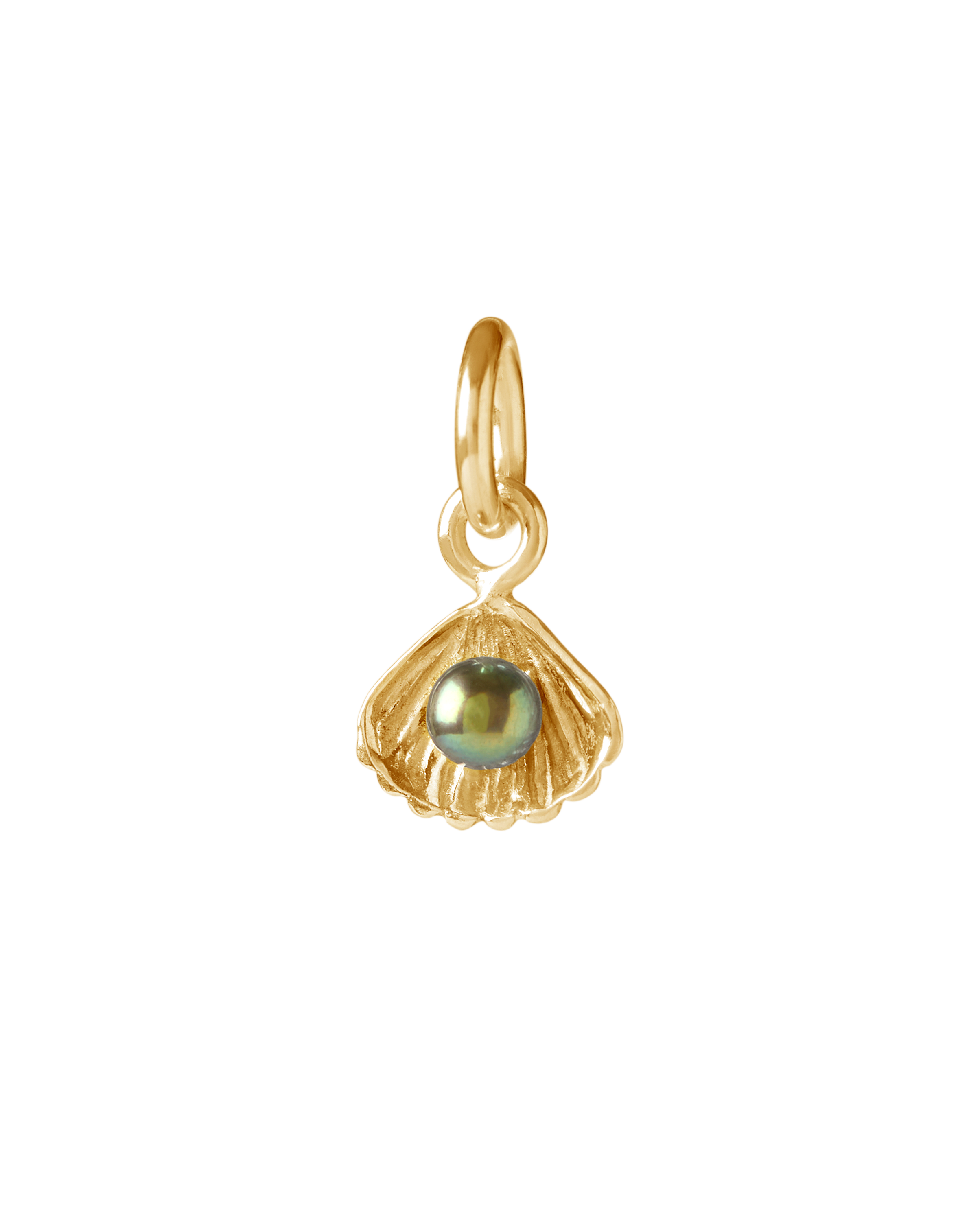 Close-up of alphabet charms on the St Géran gold necklace