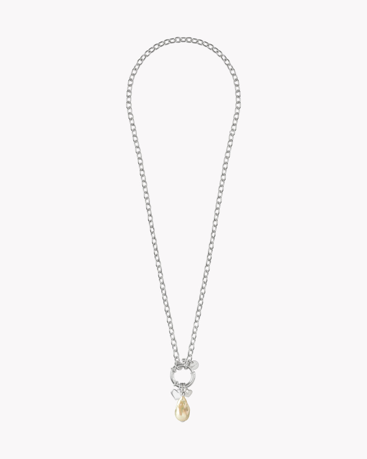 Personalised St Géran sterling silver alphabet necklace with charms by Oceano Jewels