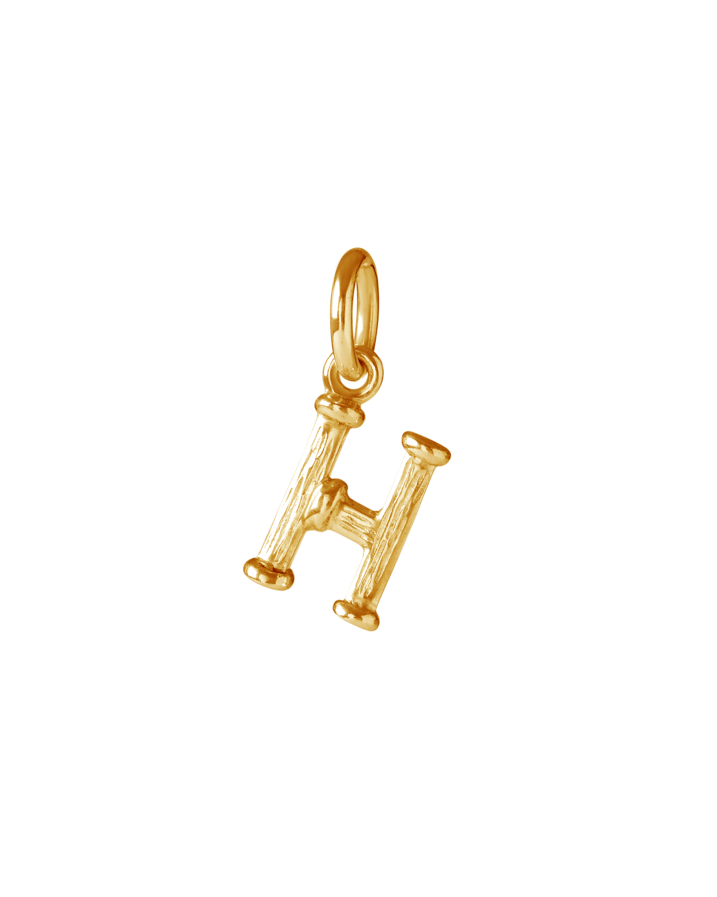Personalized St Géran gold necklace with alphabet letter charm