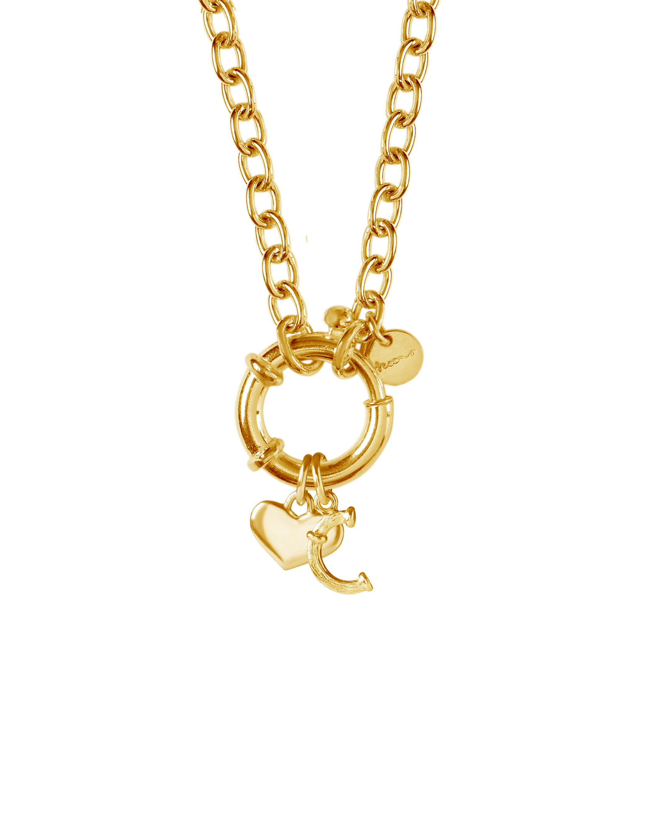 St Géran Gold Alphabet & Charms 40cm
