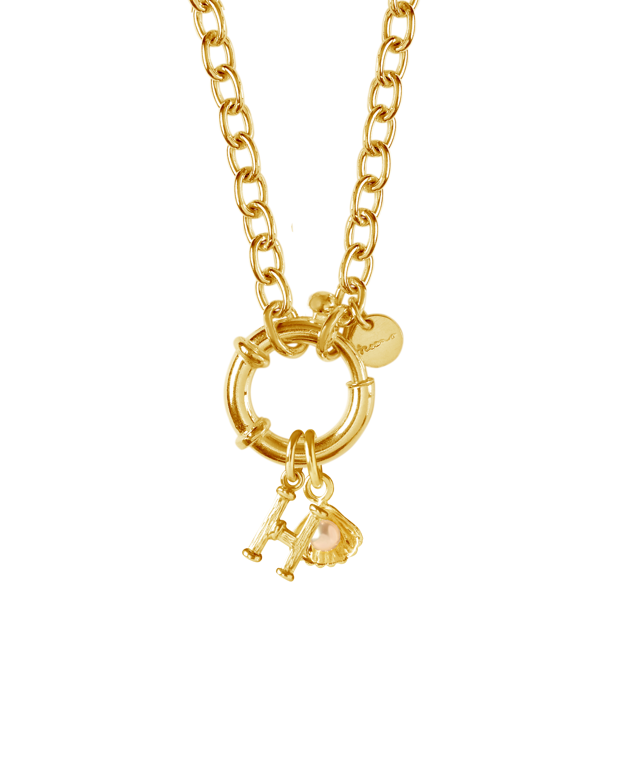 St Géran Gold Alphabet & Charms 40cm