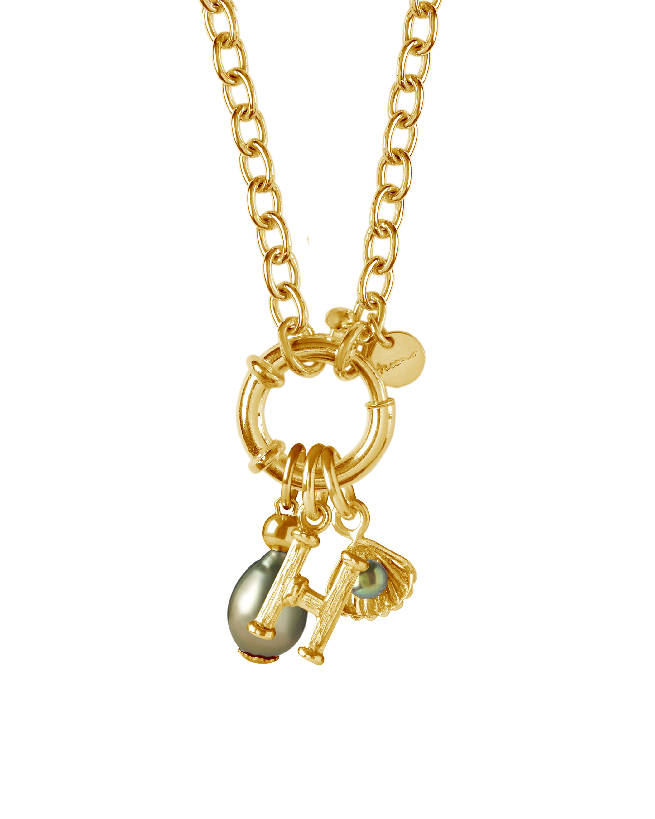 St Géran Gold Alphabet & Charms 40cm
