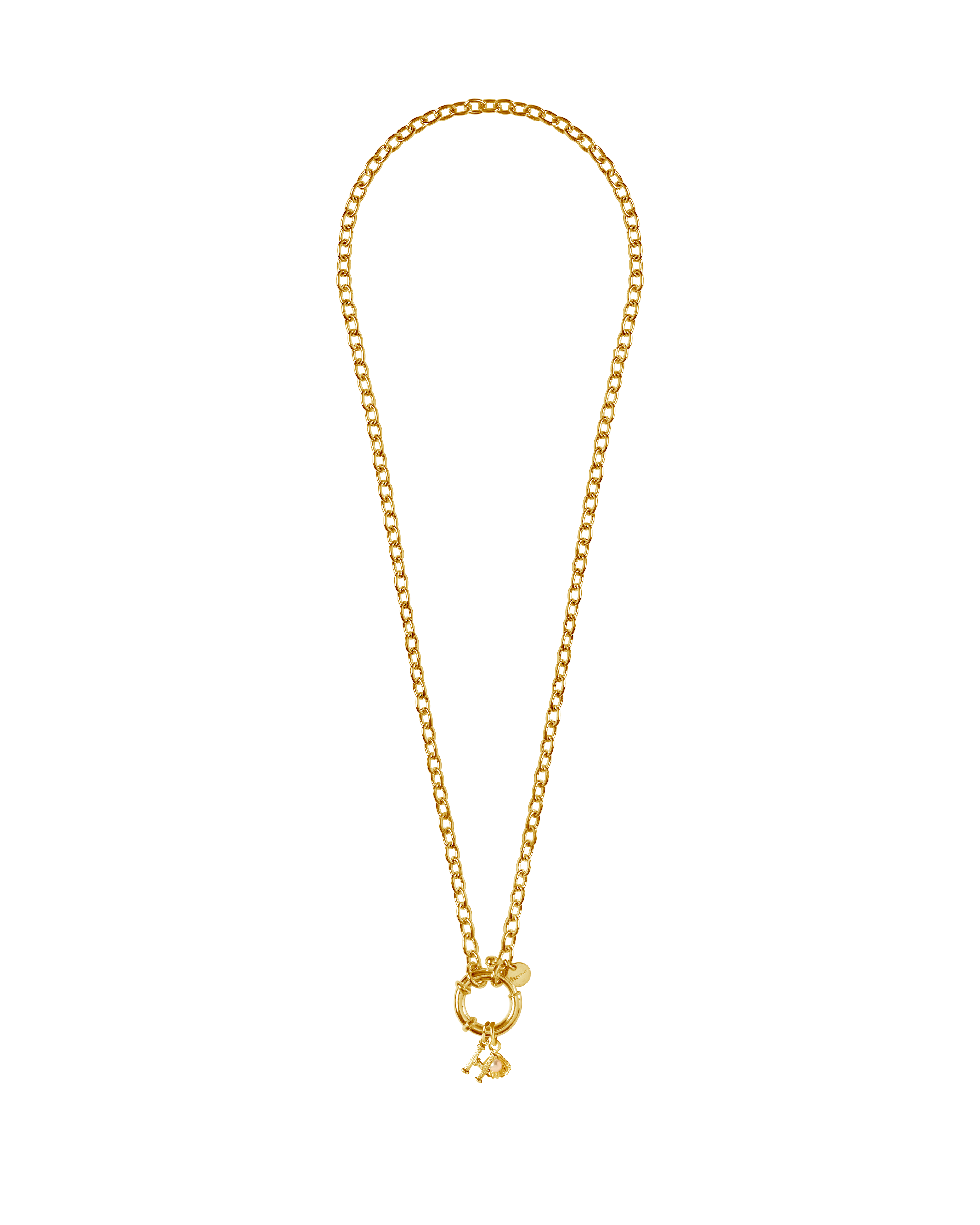 St Géran Gold Alphabet & Charms 40cm