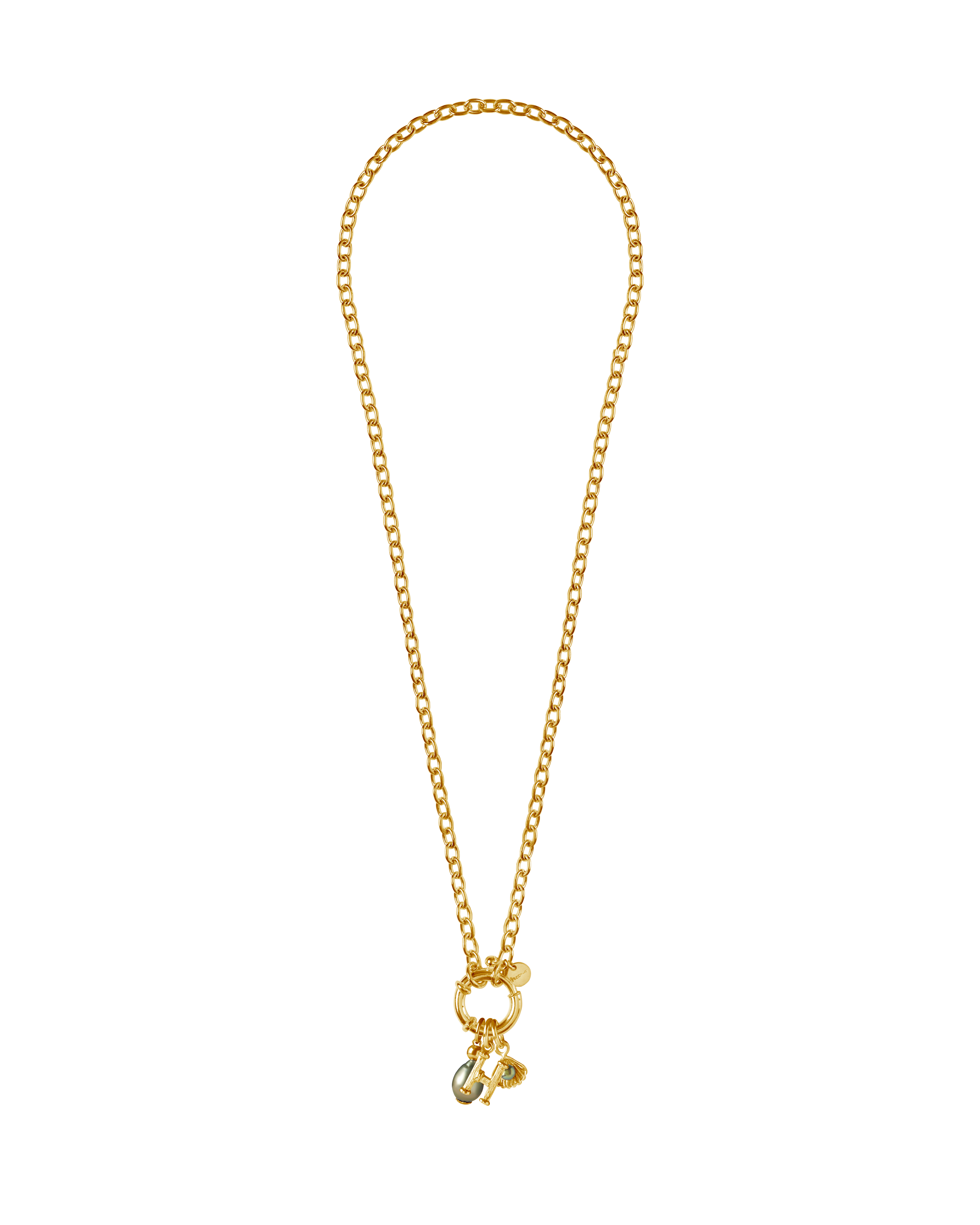 St Géran Gold Alphabet & Charms 40cm