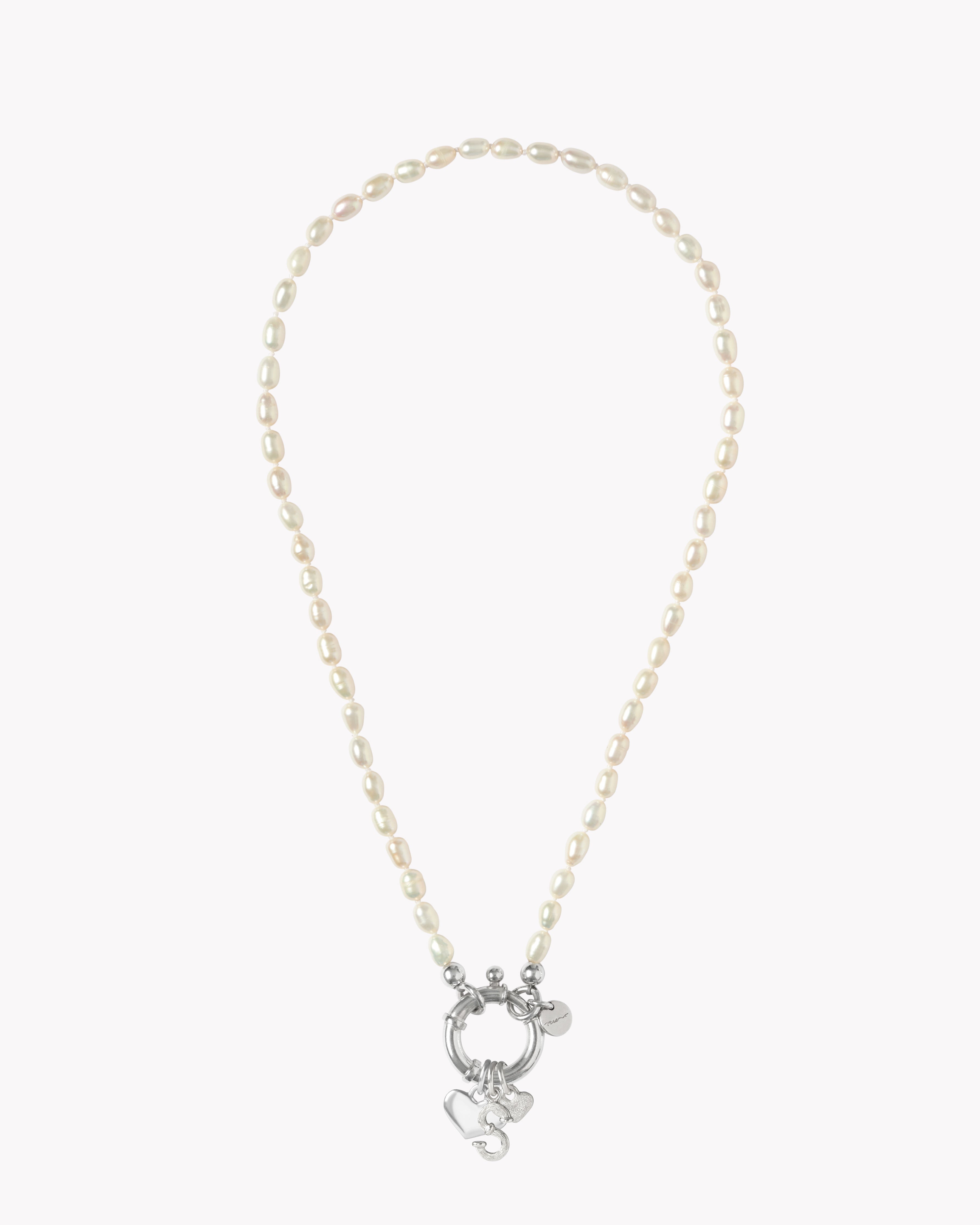 Surinam Silver Alphabet & Charms 46cm