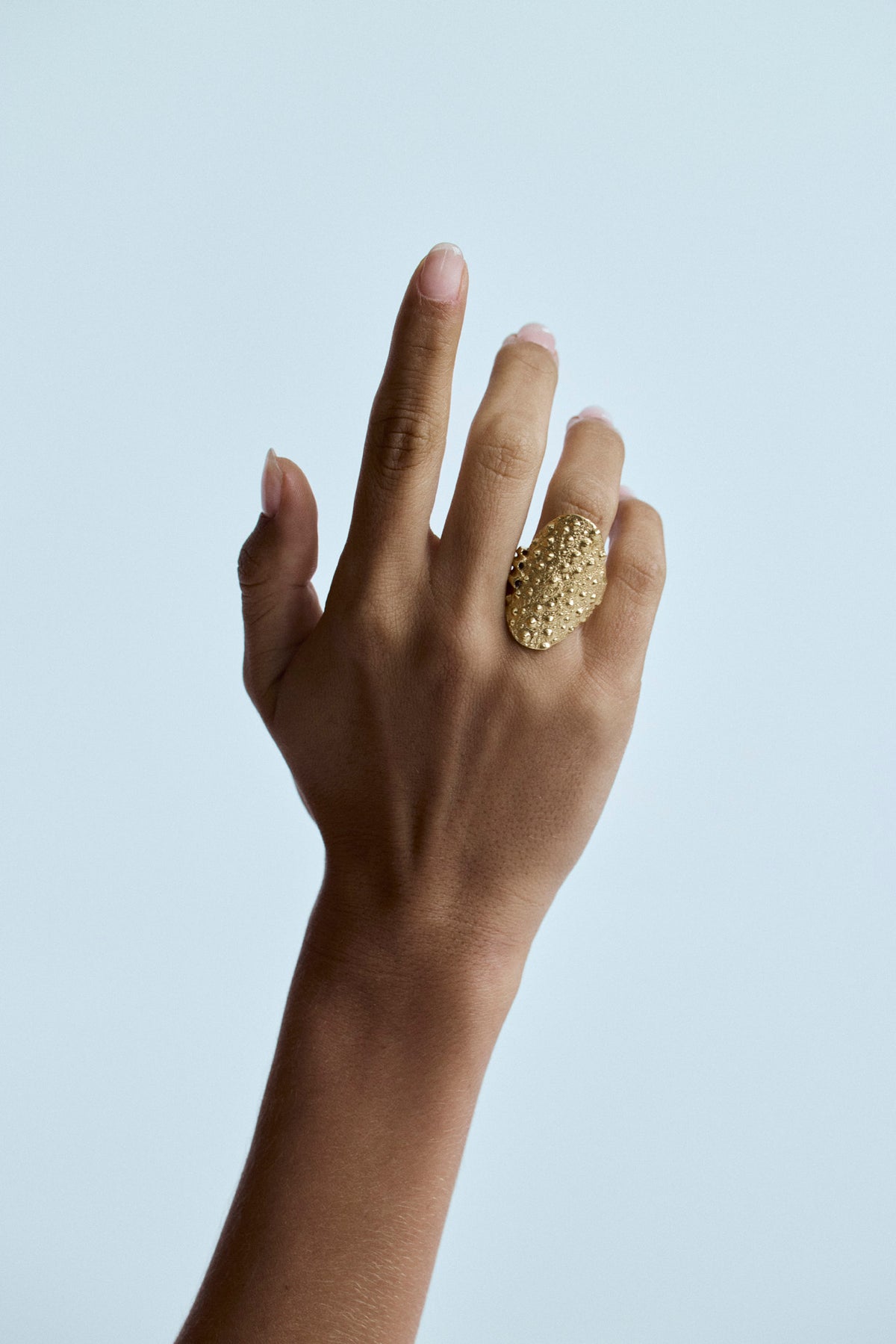 Luxury Grand Gaube 18K gold vermeil statement ring by Oceano Jewels