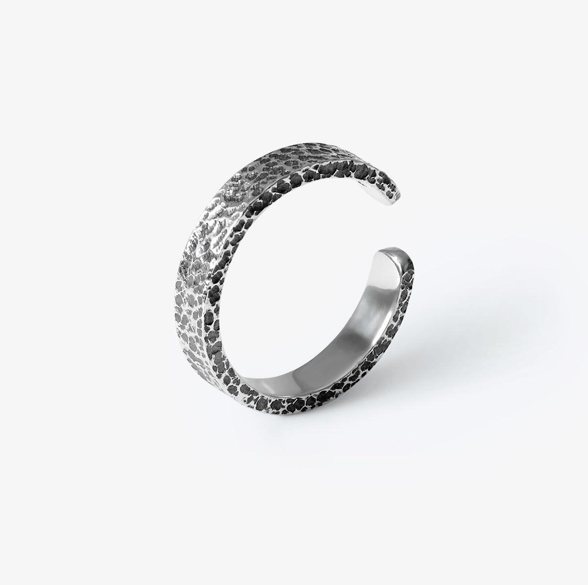 Gris Gris oxidised sterling silver ring handcrafted by Oceano Jewels in Mauritius