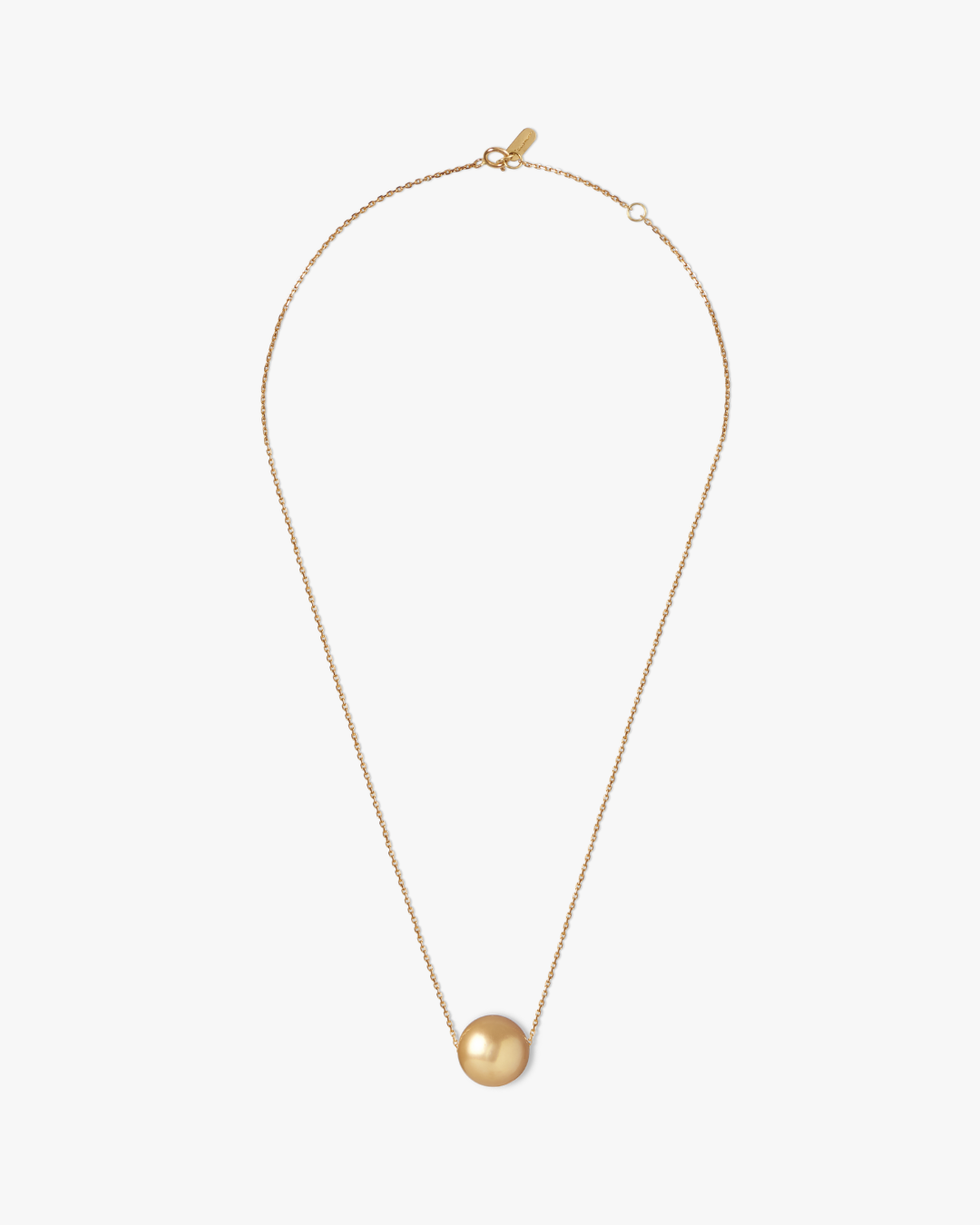 Ile Ronde 18K gold necklace with 13.5mm Golden South Sea pearl