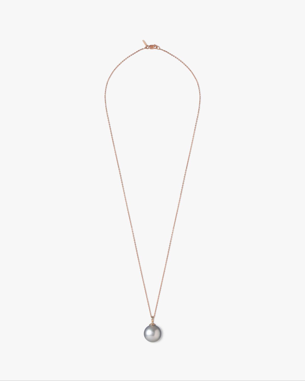 Ile Ronde 18K gold necklace with round Tahitian pearl