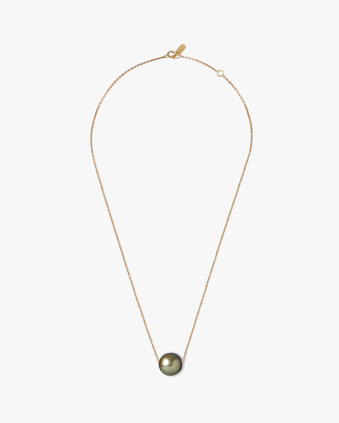 Ile Ronde necklace in 18K yellow gold with round Tahitian pearl