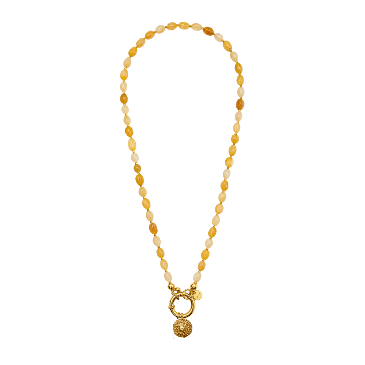 Collier Chamarel Or 42 cm Oceano avec pierres naturelles colorées