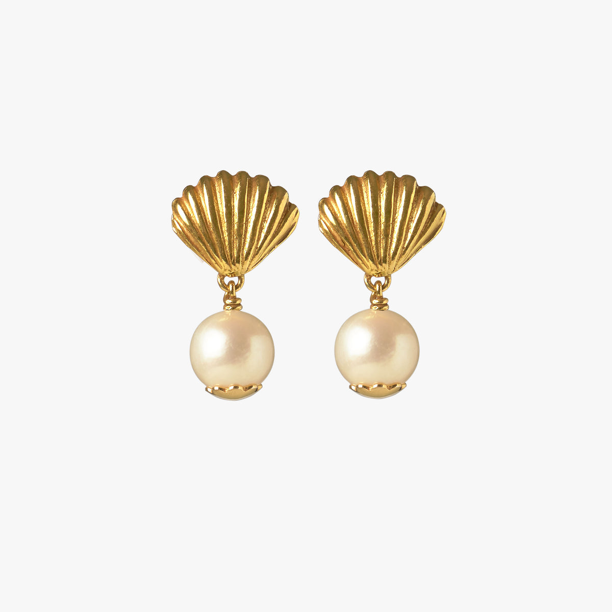 Oceano Jewels Flacq gold necklace with round 8–9 mm