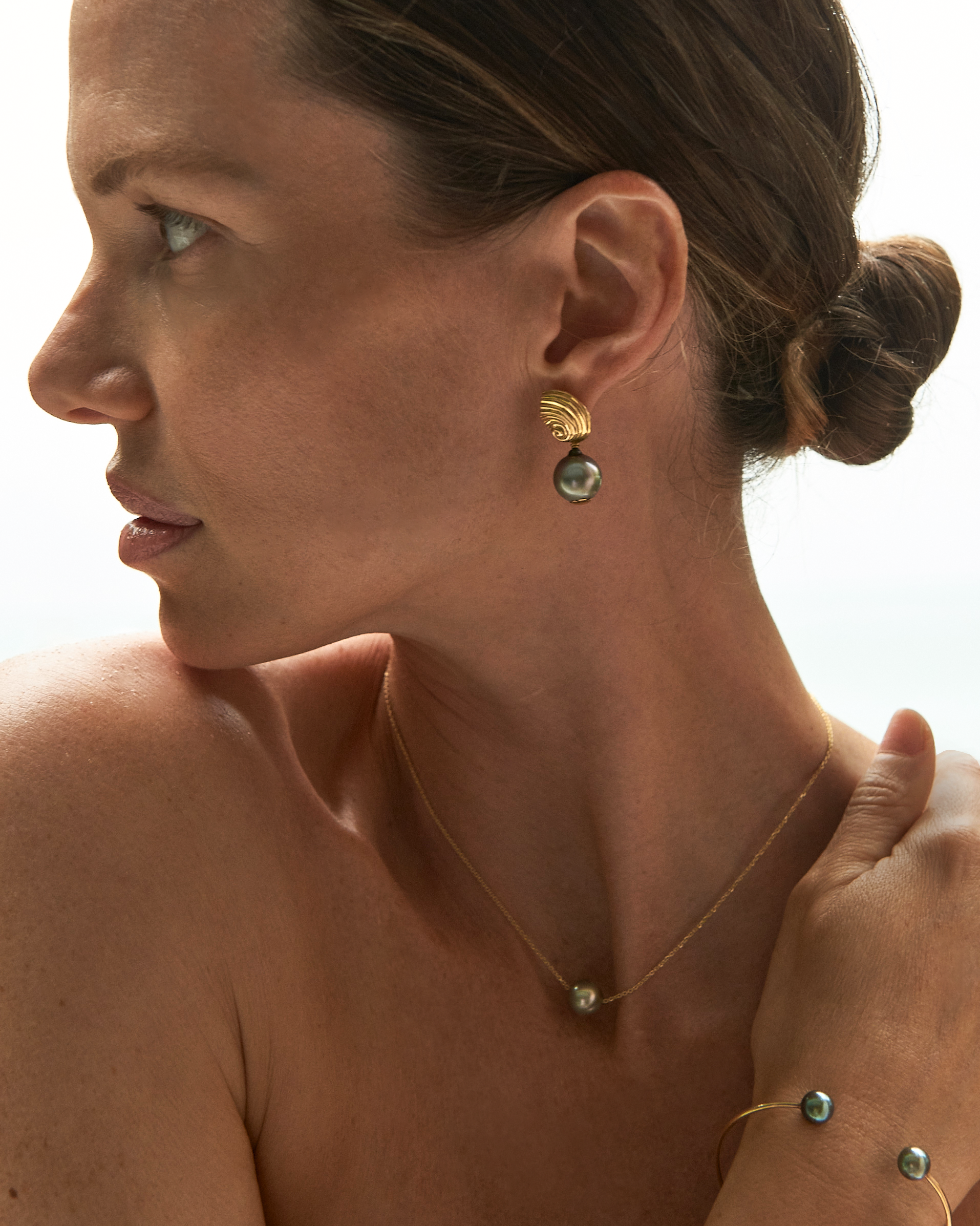 Agalega Gold Tahitian baroque 10 mm