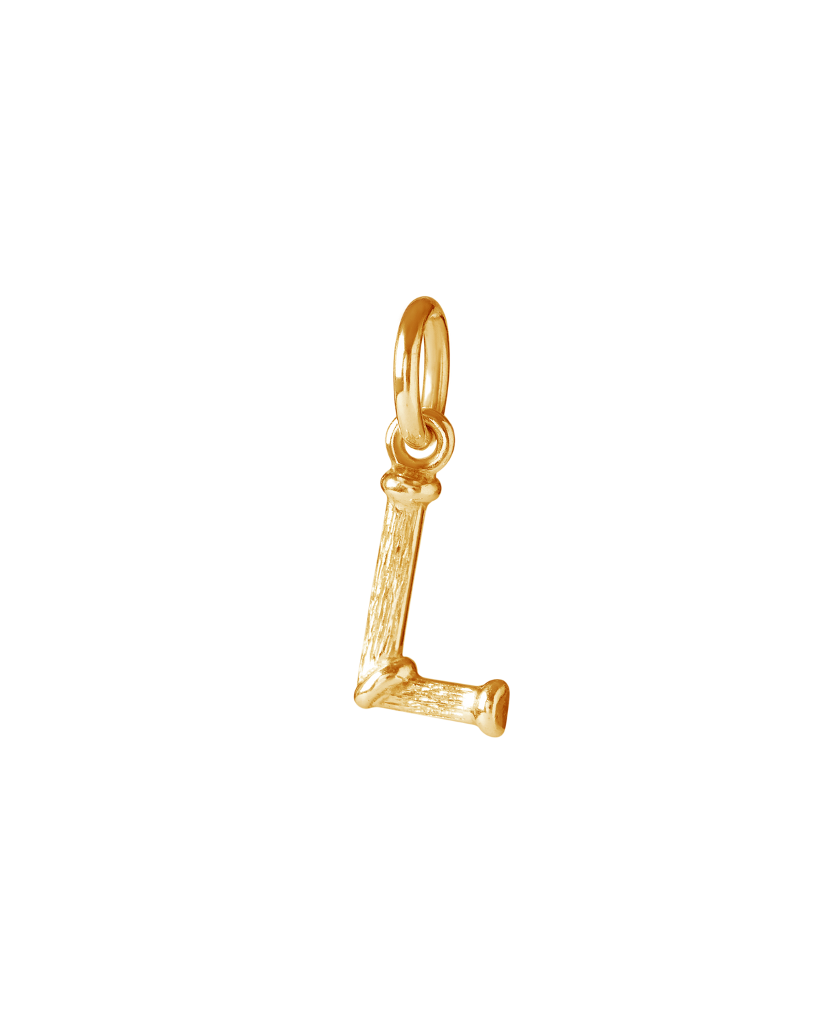 Surinam Gold Alphabet Charms necklace with personalised letter