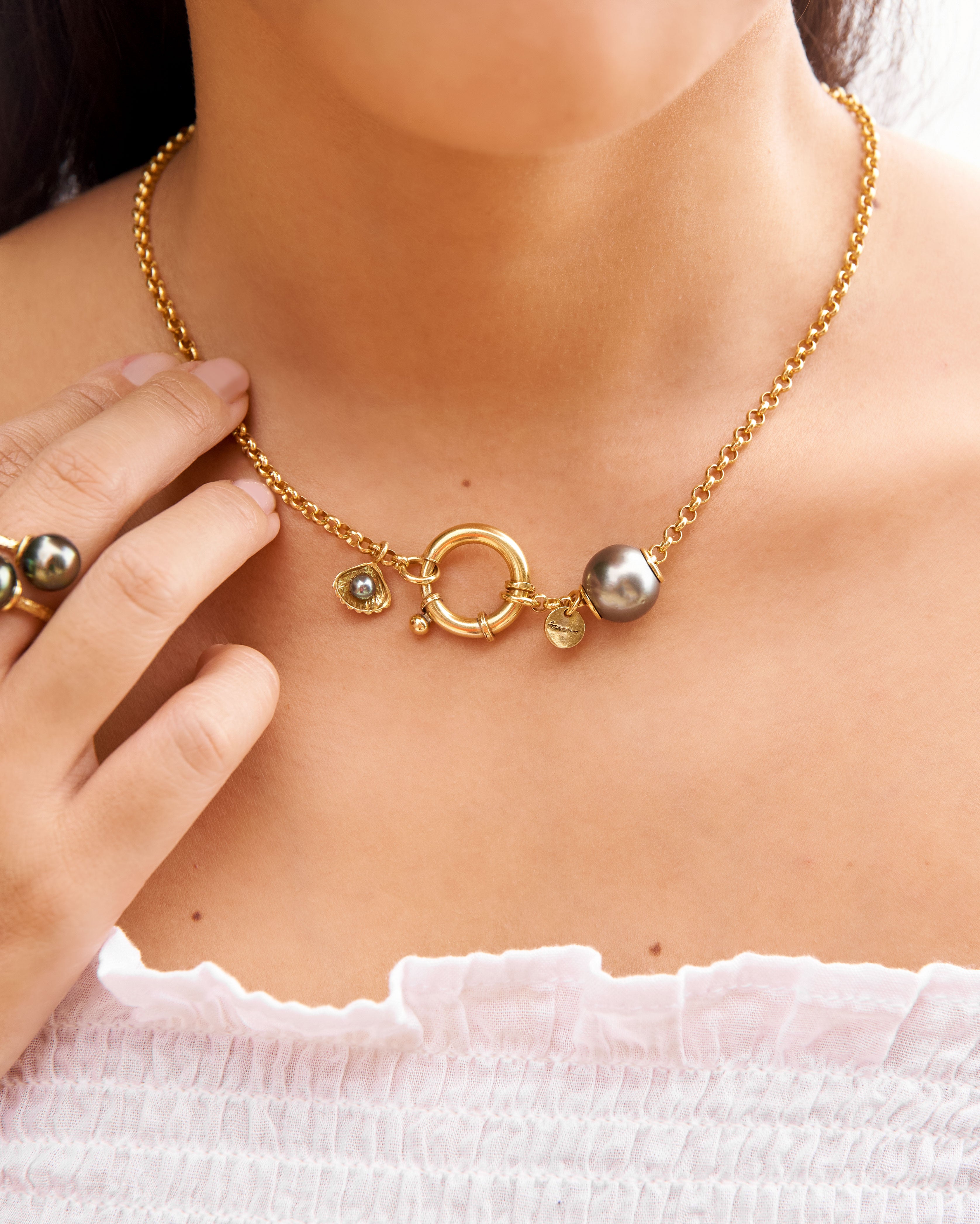 Paul et Virginie Gold Tahitian - Oceano Pearls