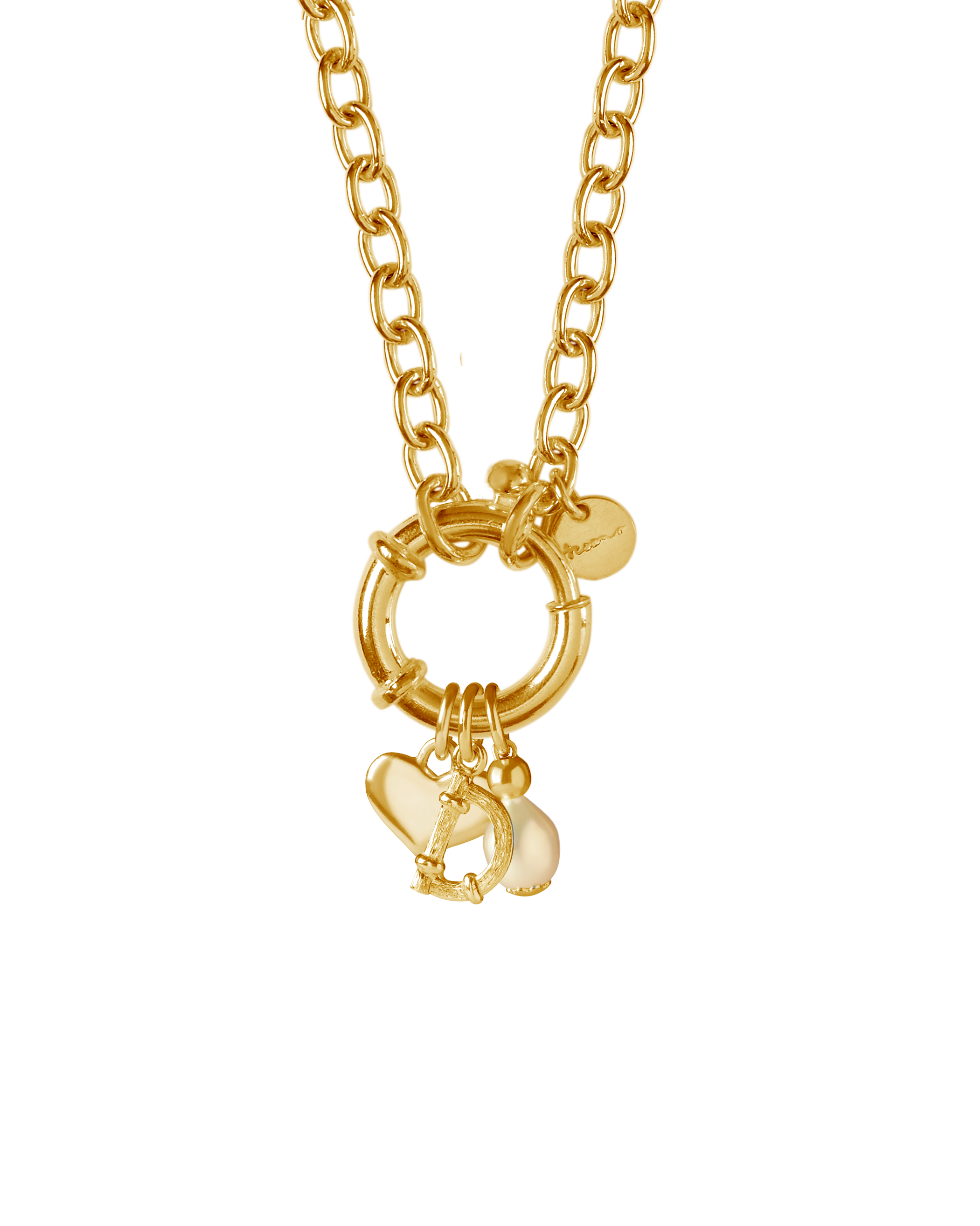 St Géran Gold Alphabet & Charms 40cm