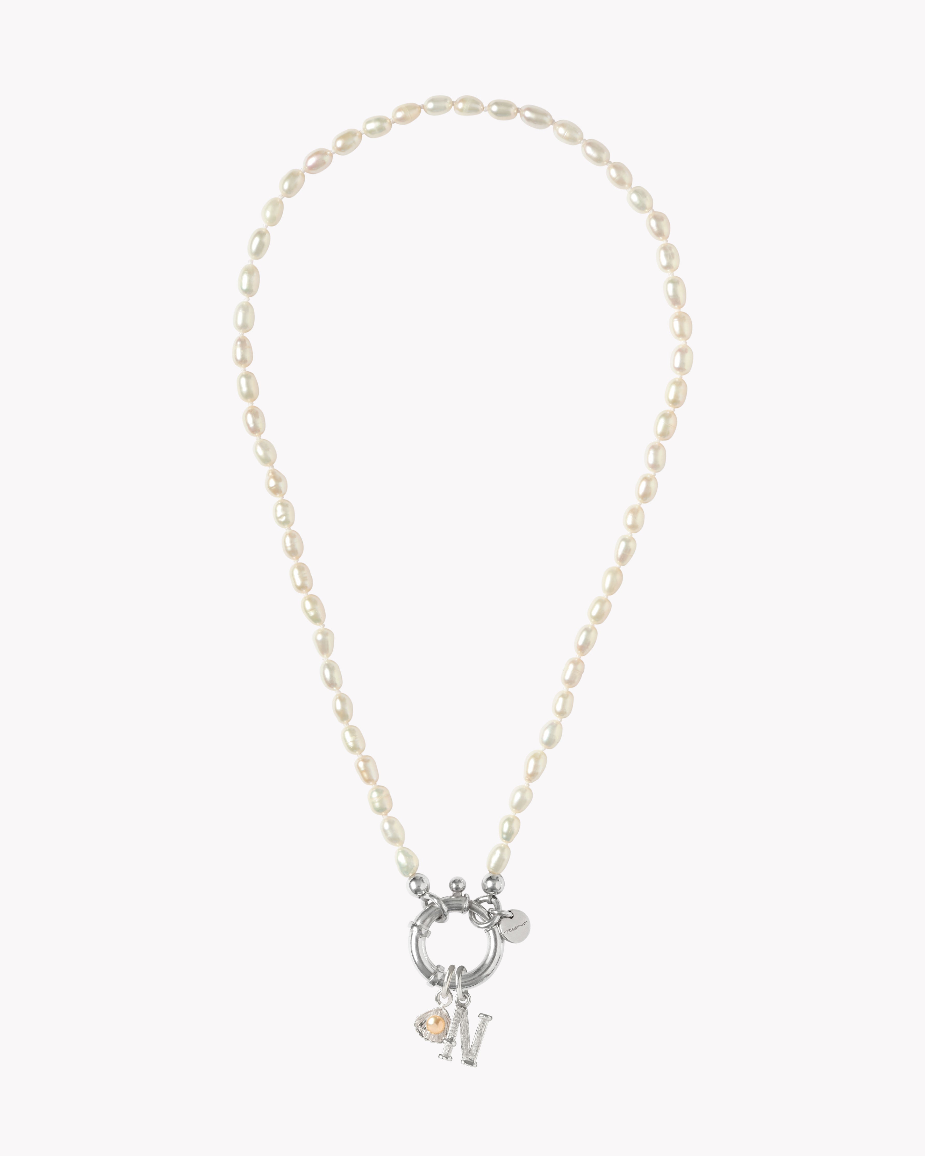 Surinam Silver Alphabet & Charms 46cm