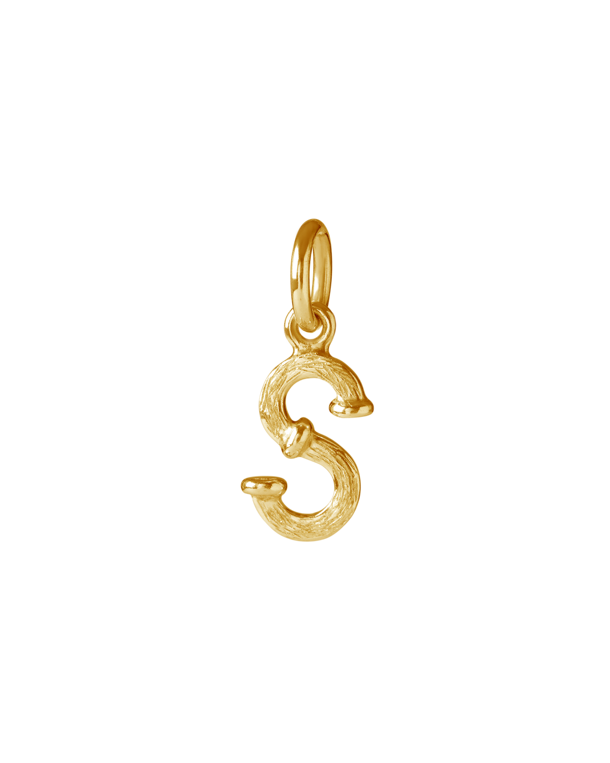 Handcrafted  gold alphabet necklace inspired by Mauritius