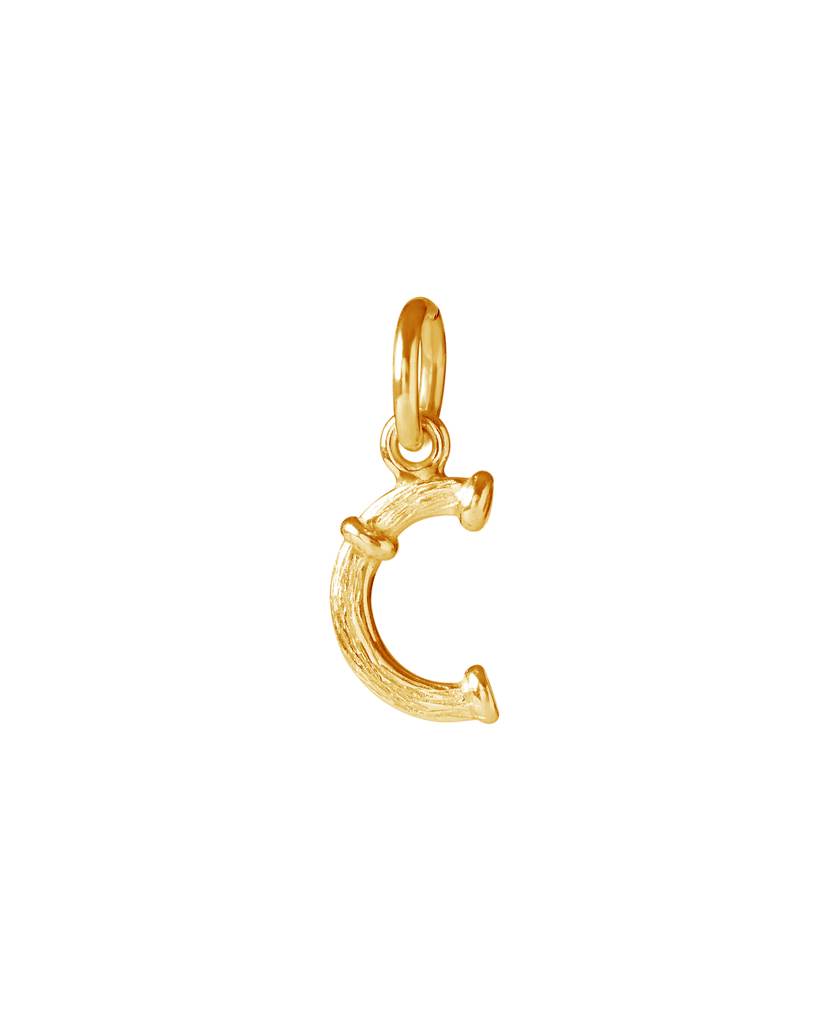 Custom letter charm on Surinam gold freshwater pearl necklace