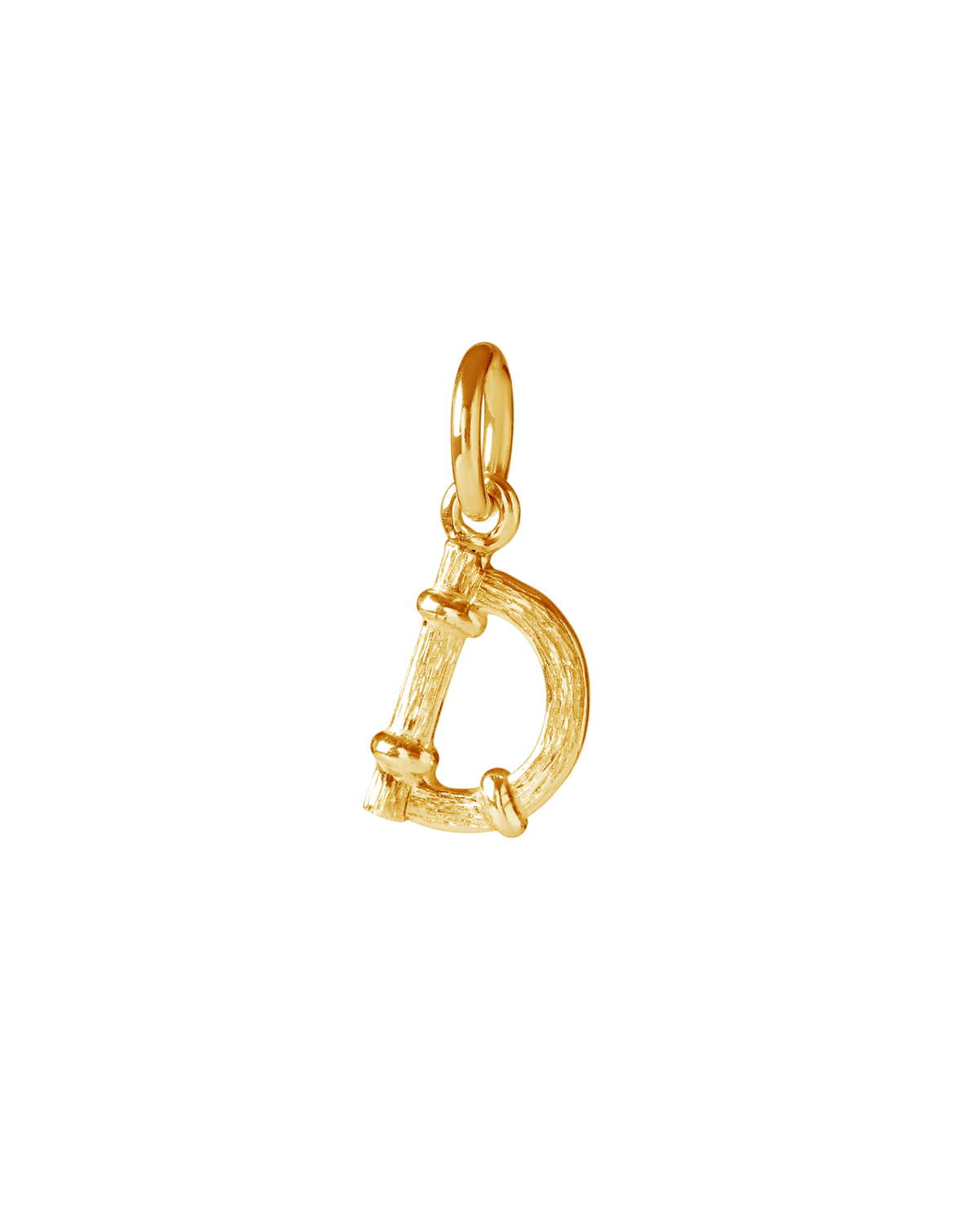 Customizable gold charms necklace with alphabet letter options