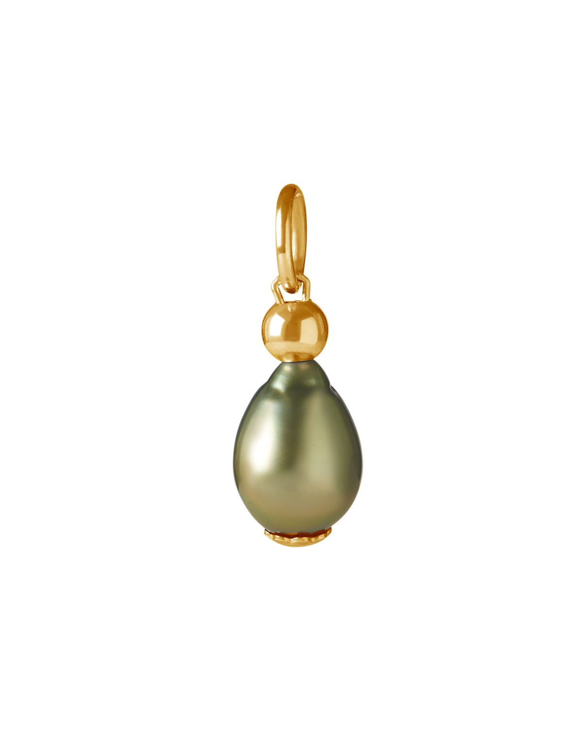 Handcrafted Surinam gold vermeil  tahitian pearl necklace by Oceano Jewels