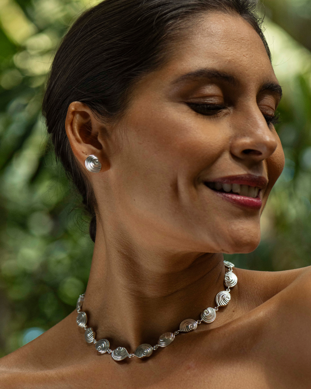 Agalega silver pearl necklace handmade in Mauritius