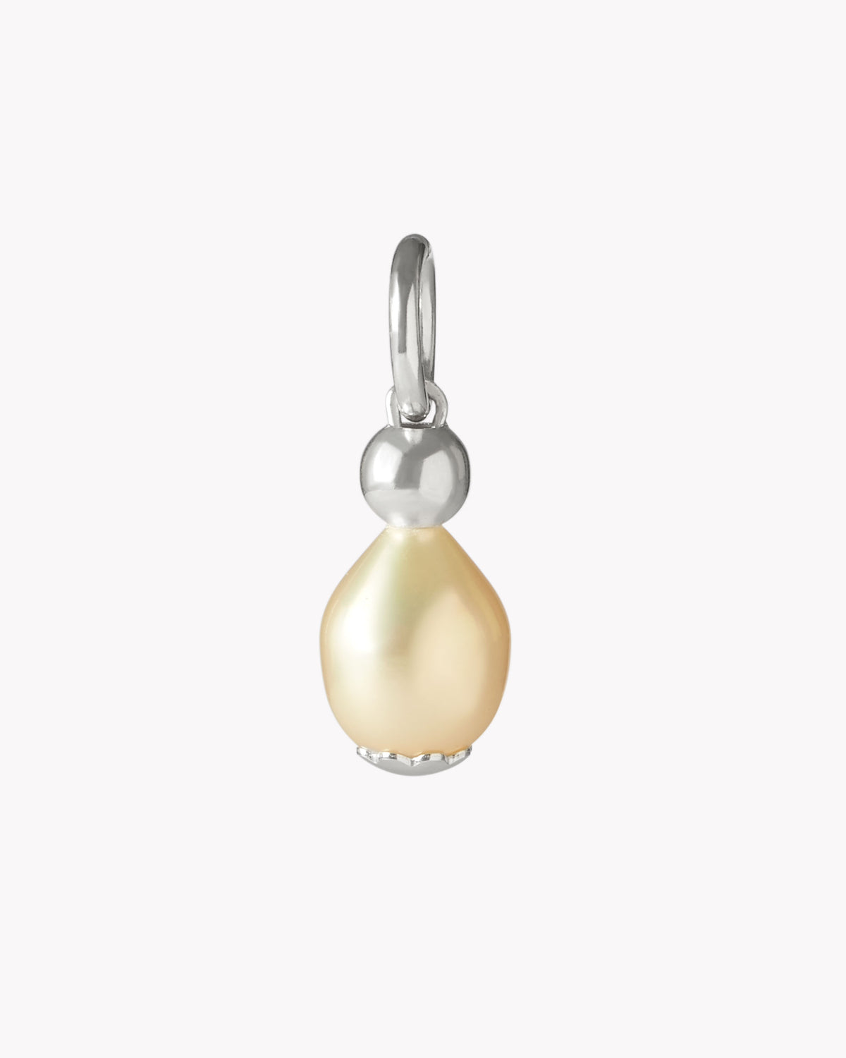 Sterling silver pearl  necklace handcrafted by Oceano Jewels