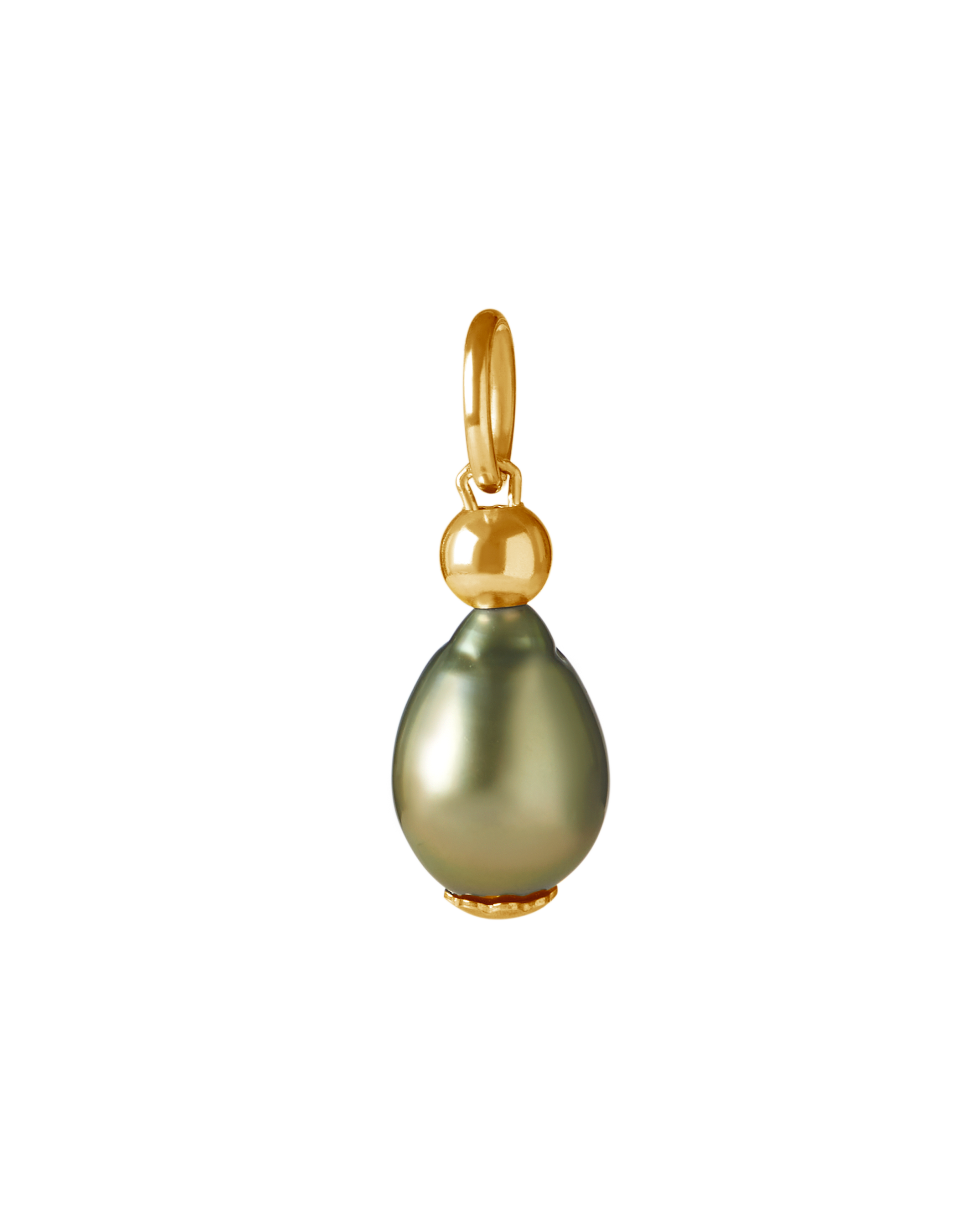 Handcrafted St Géran gold vermeil tahitian pearl necklace by Oceano Jewels