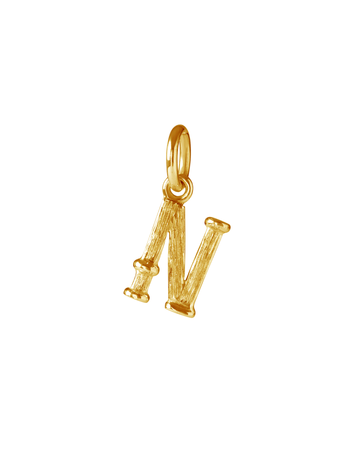 Personalised Surinam gold freshwater pearl necklace with alphabet charms by Oceano Jewels
