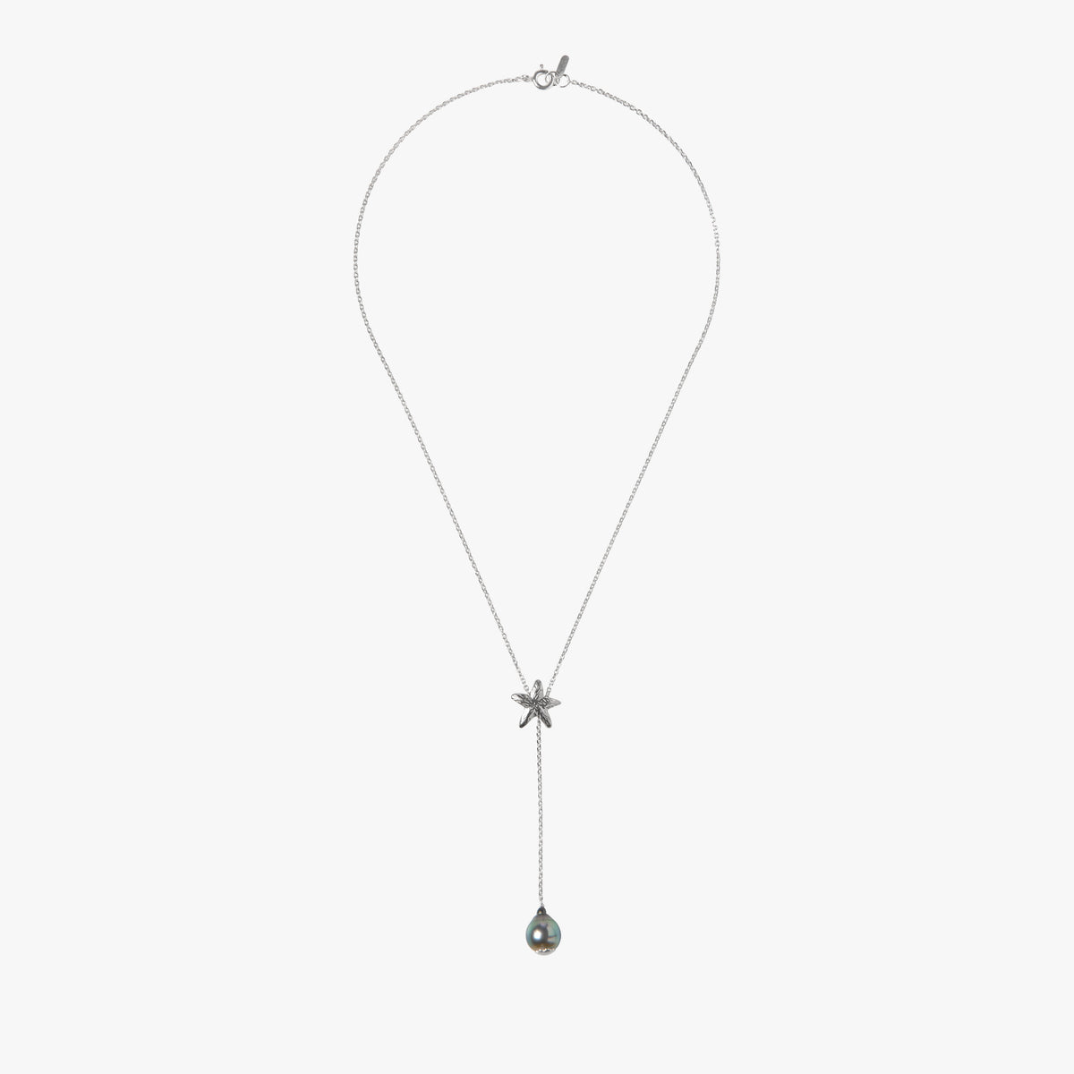 Trou d'Eau Douce Silver Tahitian Adjustable Starfish - Oceano Pearls